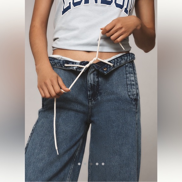 Pilcro Wide Leg High-Rise Jeans - Picture 3 of 5